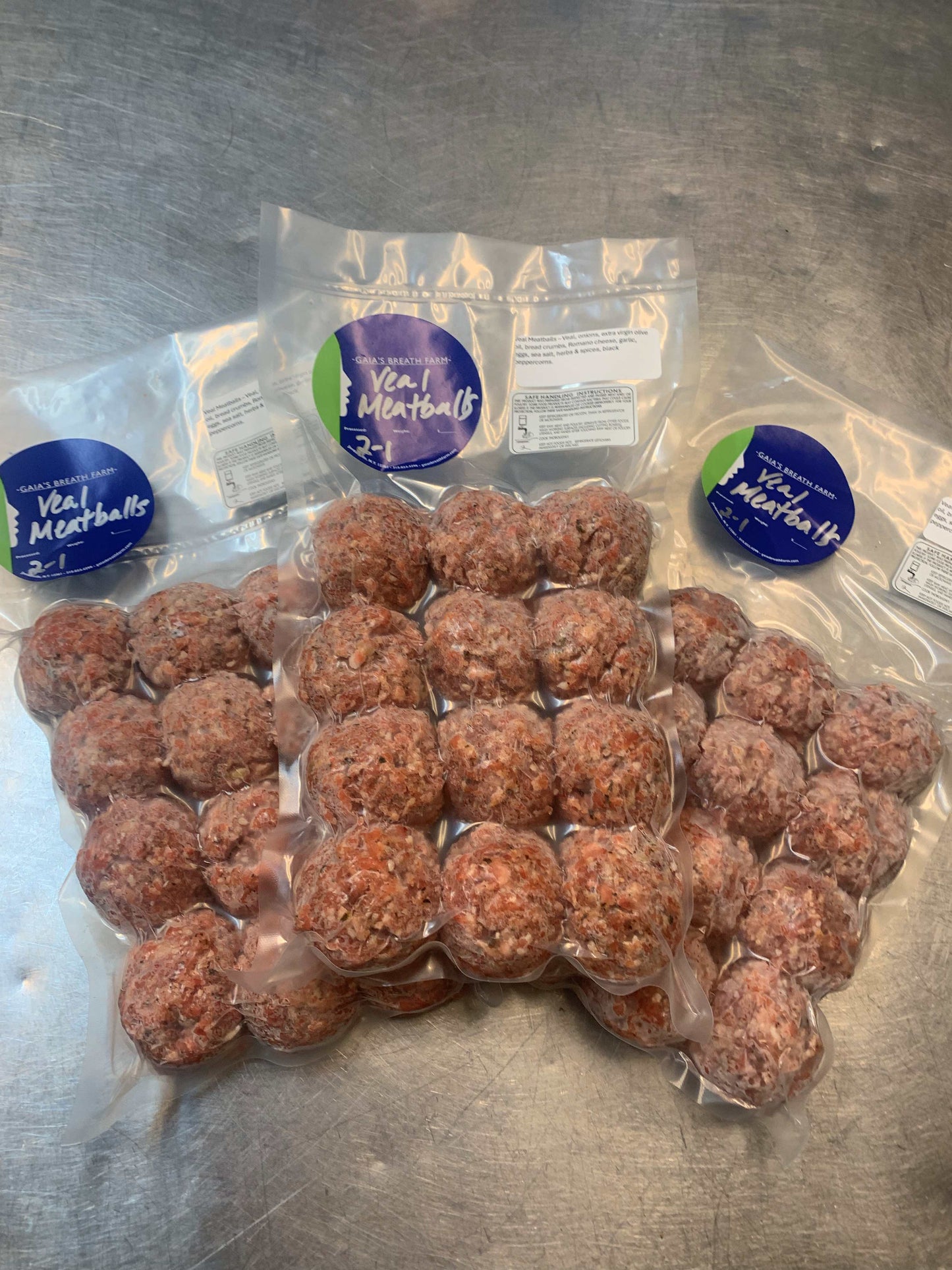 veal meatballs - 3 pack