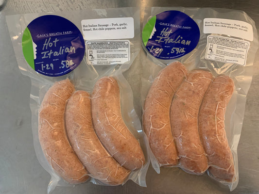 Hot Italian sausage - 2 pack  (hot 2 go)