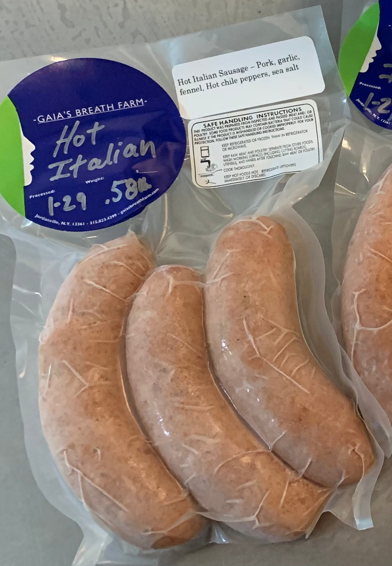 Hot Italian sausage - 1 pack