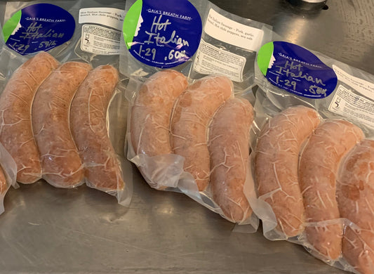 Hot Italian sausage - 3 pack