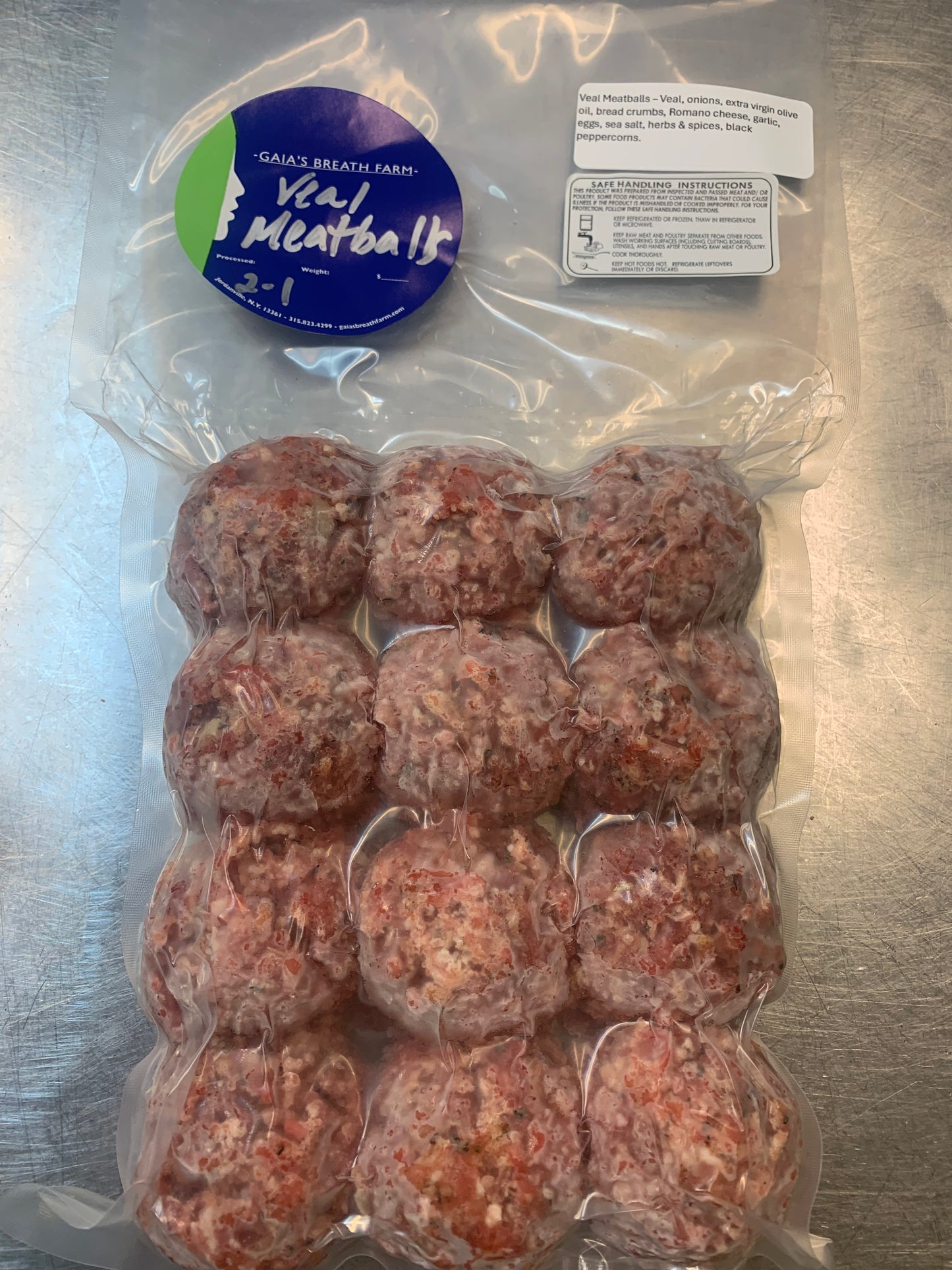 veal meatballs - 1 pack
