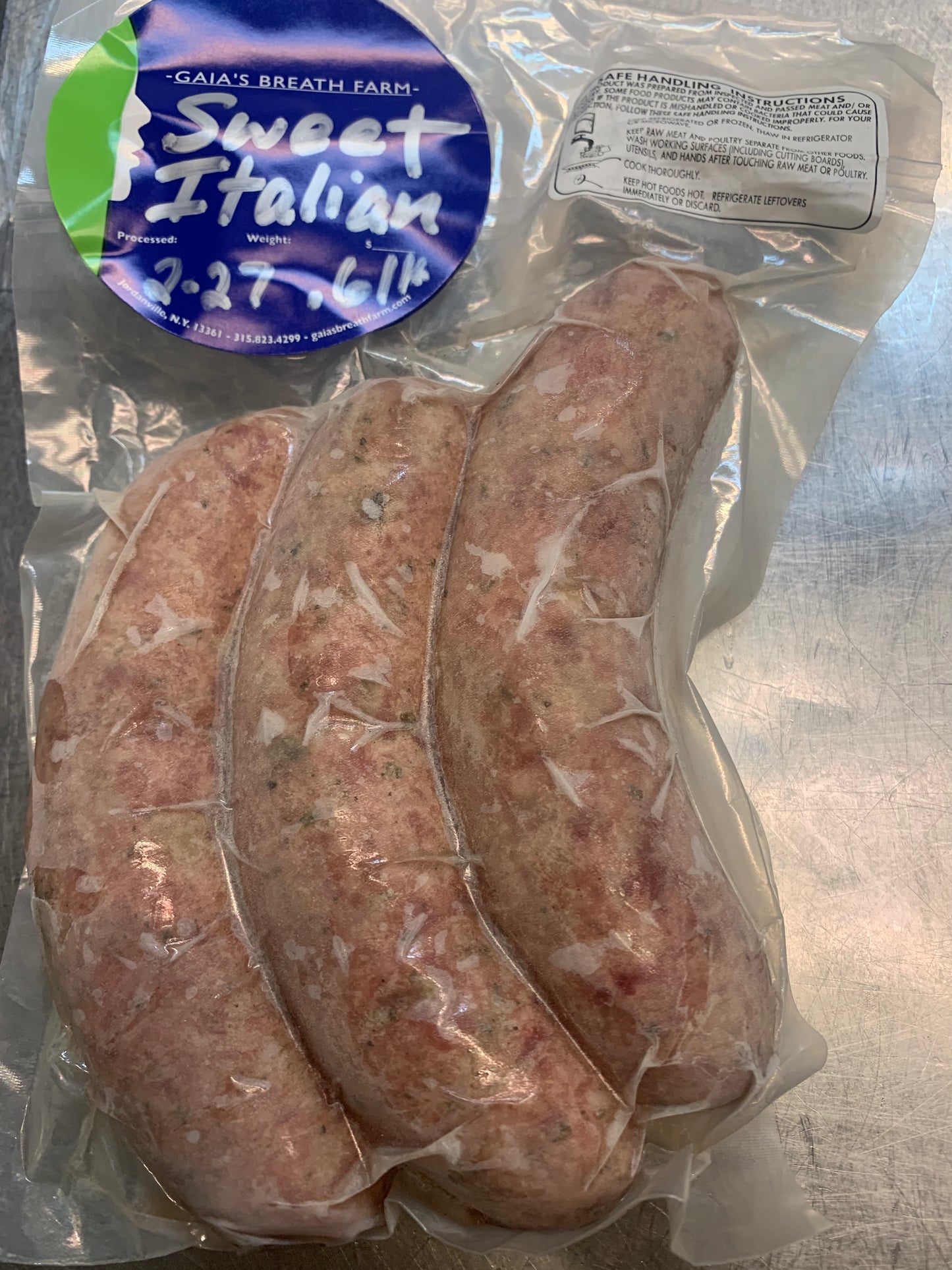 Sweet Italian sausage - 1 pack