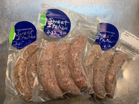 Sweet Italian sausage - 3 packs