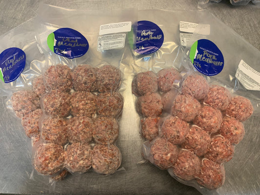 Pork & Veal Meatballs Combo - 2 packs of pork & 2 packs of veal  (the best of both worlds)
