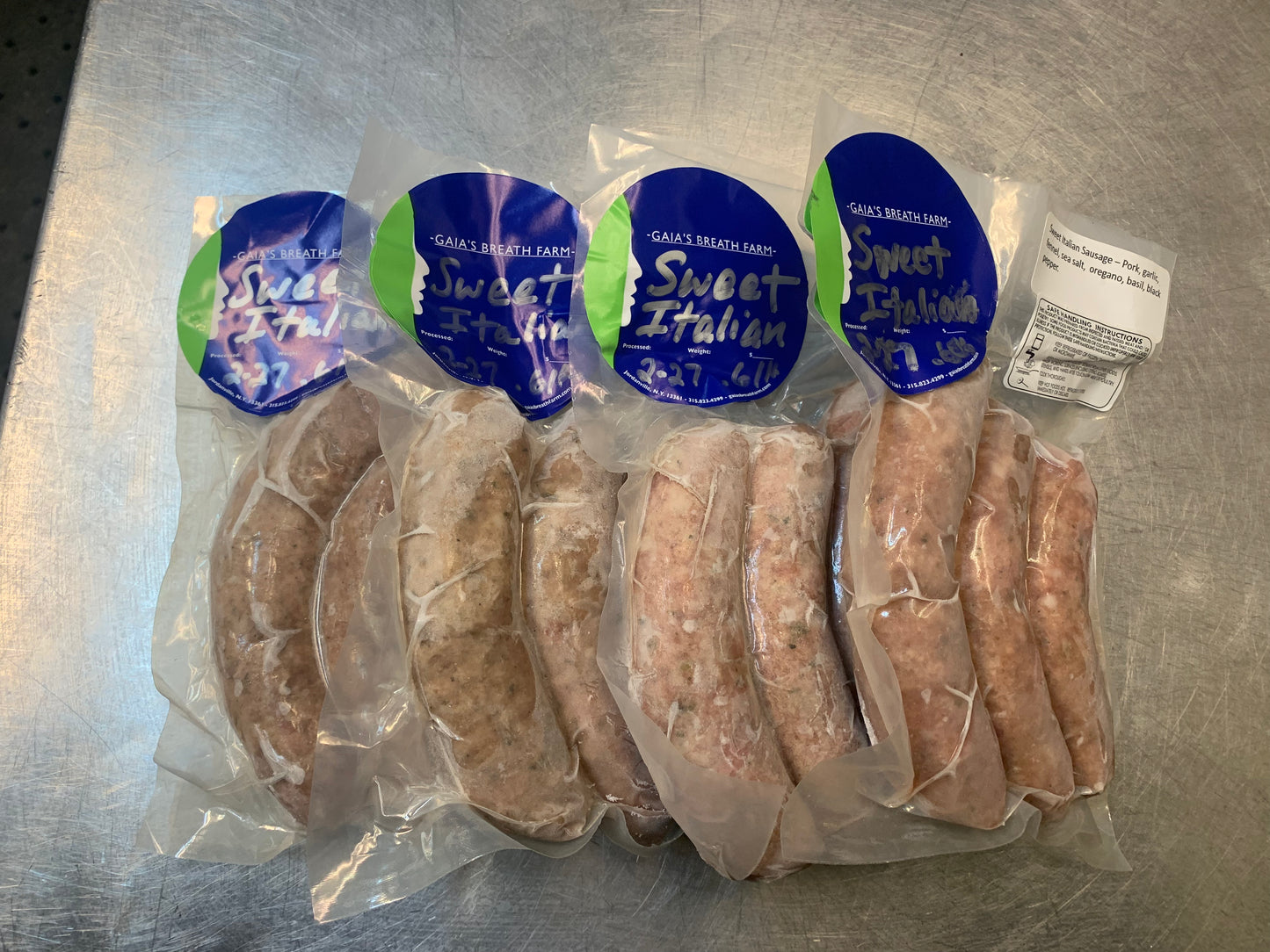 Sweet Italian sausage - 4 packs