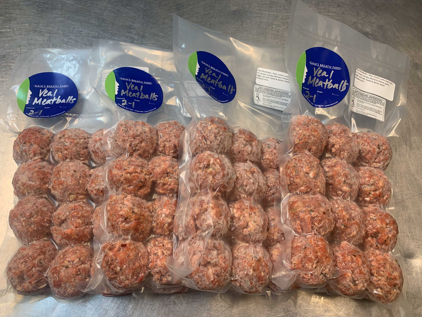 veal meatballs - 4 pack